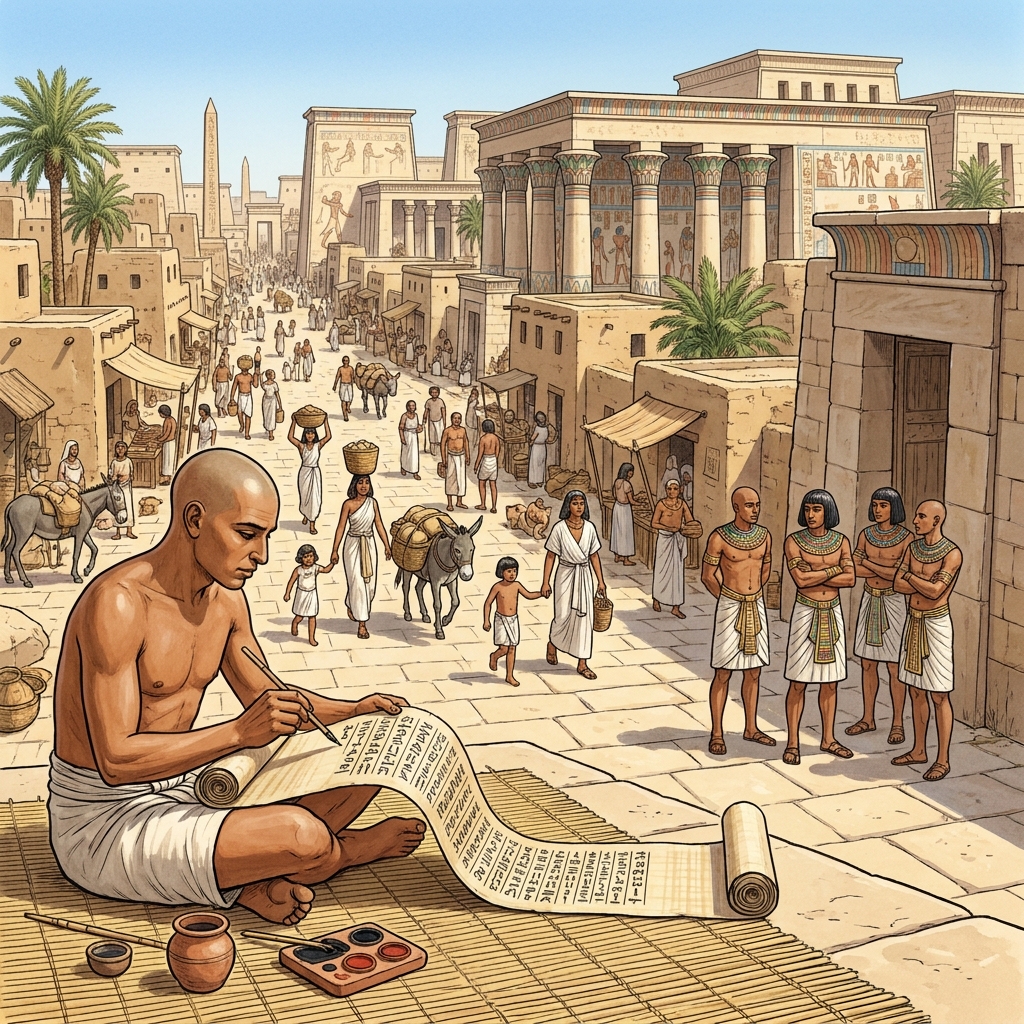 The text says, 'A civilization is a complex society with cities, government, and writing. Ancient Egypt was a great.