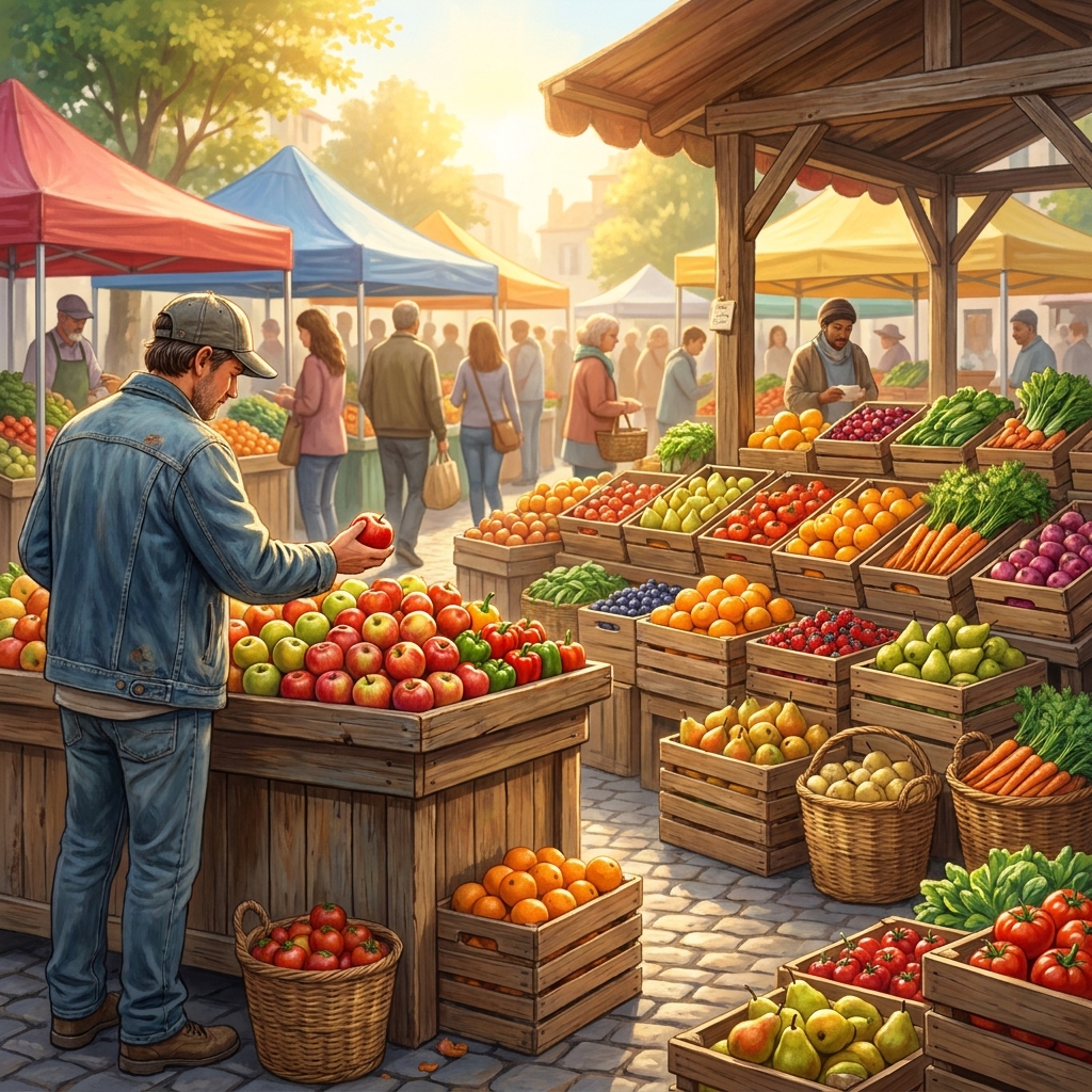 Think about visiting a farmers market. You see many different fruits, and you naturally pick the ones that look the tastiest.