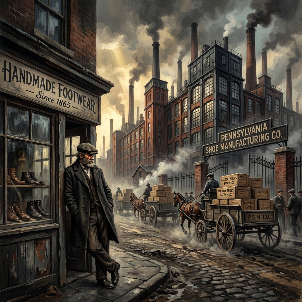 Imagine a local shopkeeper who sells shoes versus a large corporation owner who owns all the shoe factories and stores in.
