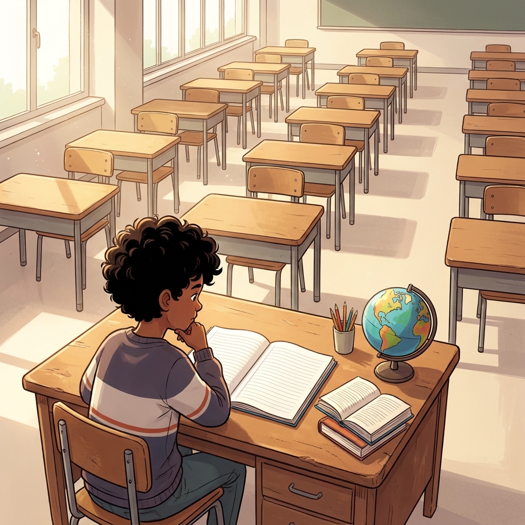 Think about how you learn about your own school. If you ask 'Tell me about school,' you get a lot of information. If you ask.