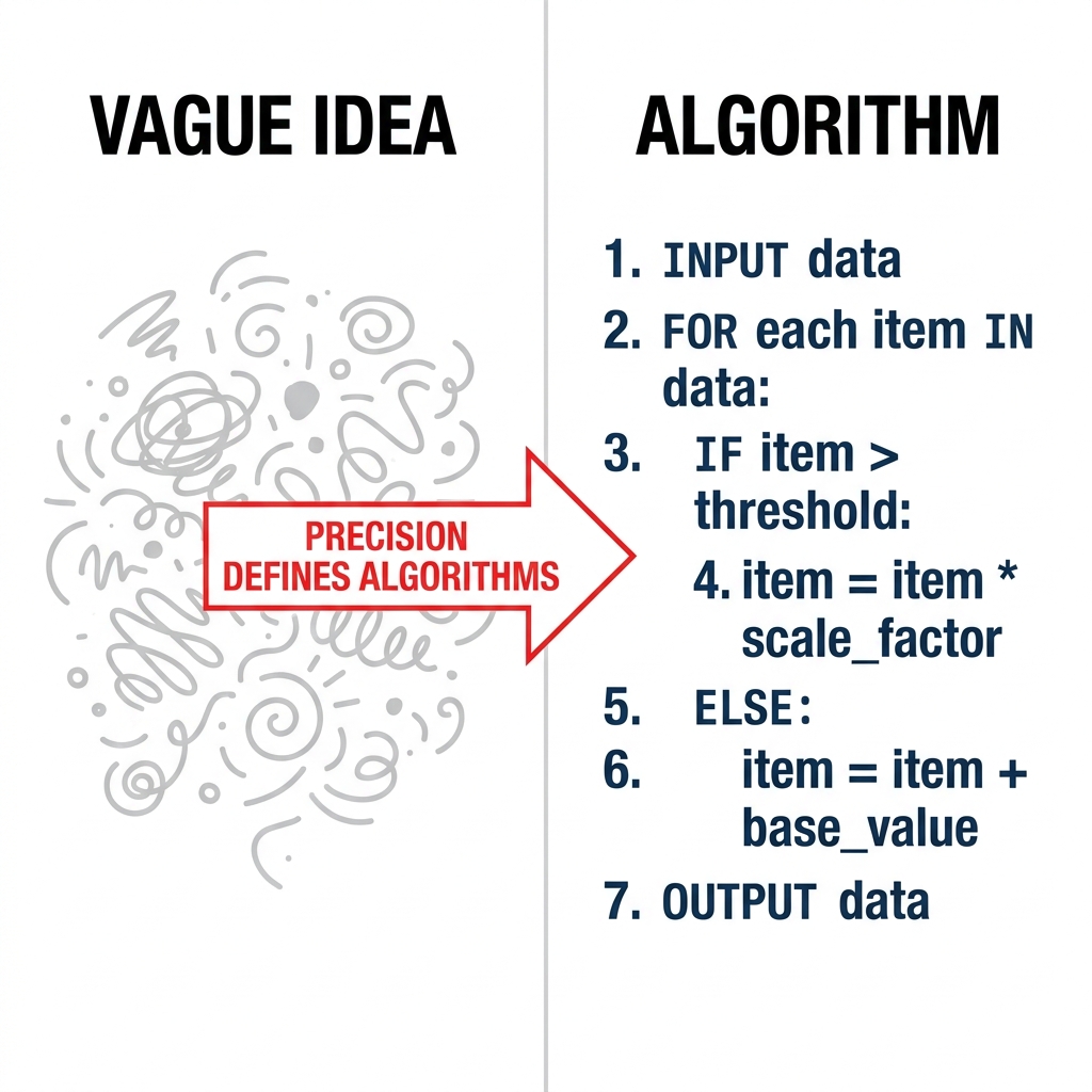 Algorithms are the foundation of all computer programs. A simple way to represent an algorithm is through a list of steps.