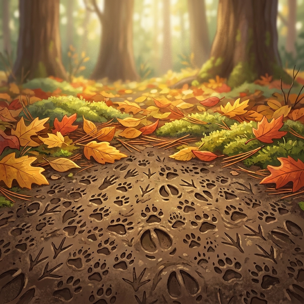 You want to know which animal made the tracks. You can ask a specific question like, 'Are these tracks from a coyote or a.
