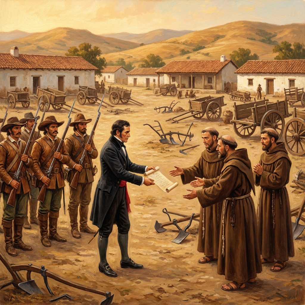 One big change was the secularization of the missions. The Mexican government decided to take the mission lands away from.