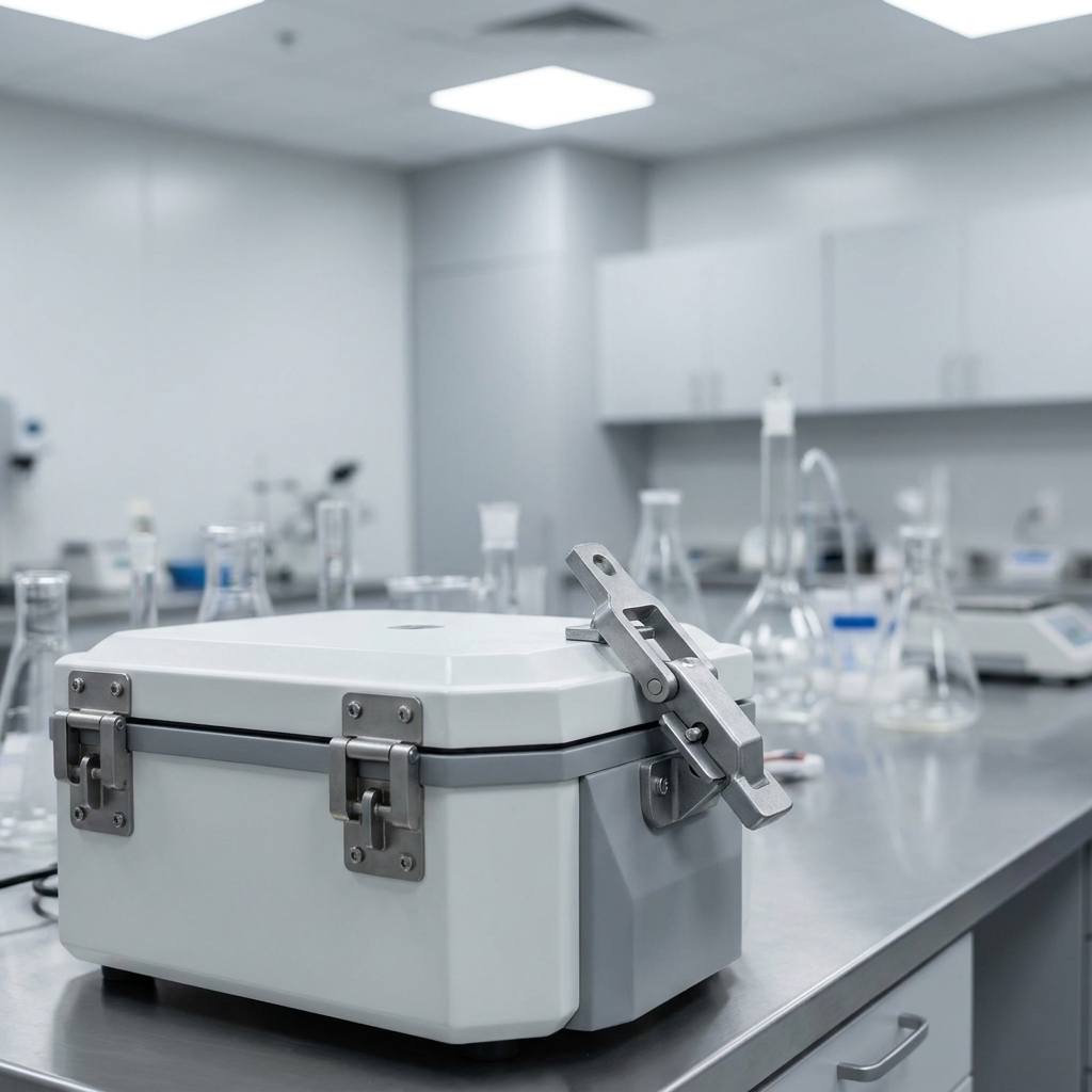 In a lab guide for a centrifuge, a machine that spins at high speeds, the text says: 'Before starting, ensure the safety.