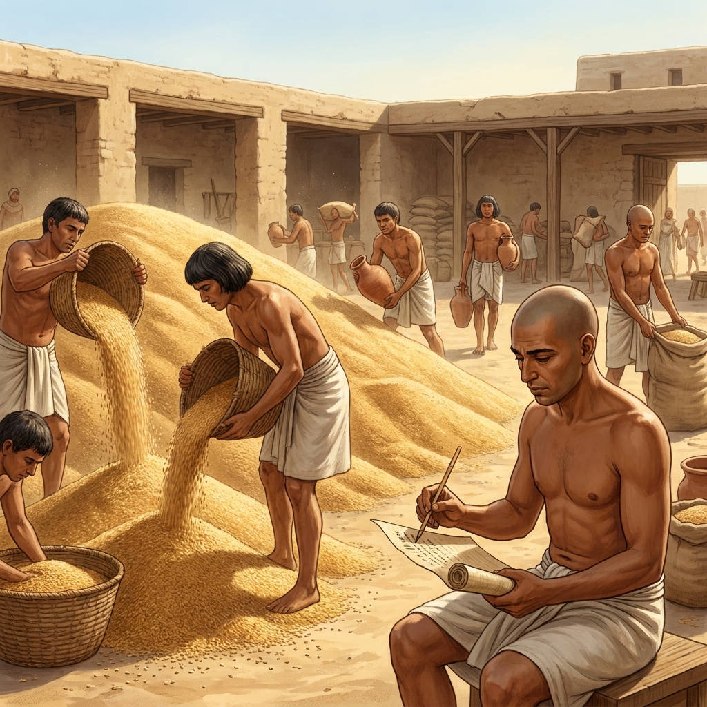Example 1: A tax record from the Old Kingdom lists the amount of grain collected. This is a primary source because it was.
