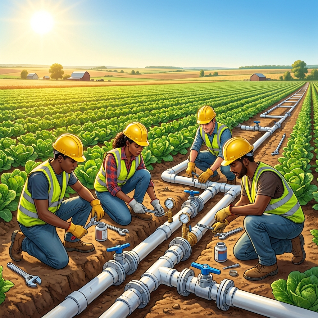 Consider a water conservation system for a farm. A criterion is that the system must deliver 100 liters of water to crops.