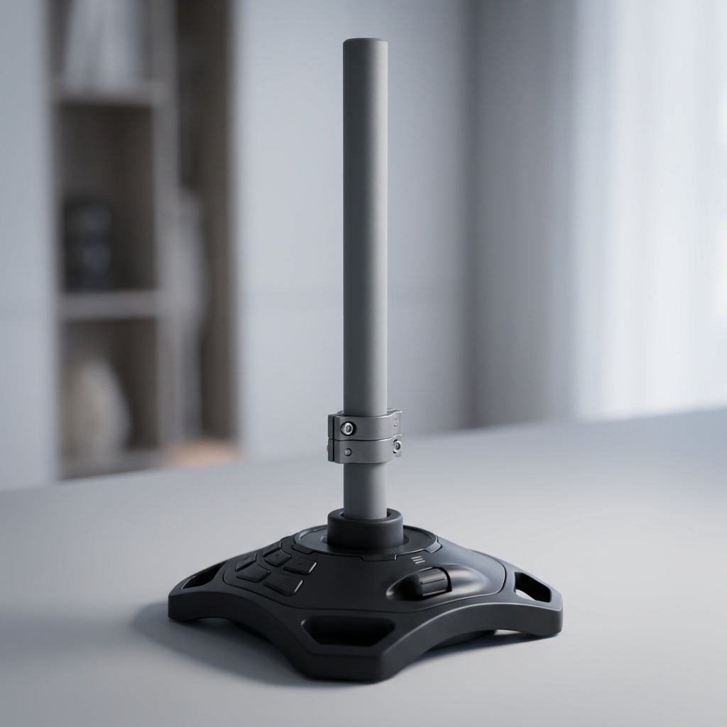A joystick extension for gaming is a great example of assistive technology. It makes the joystick longer, which requires.