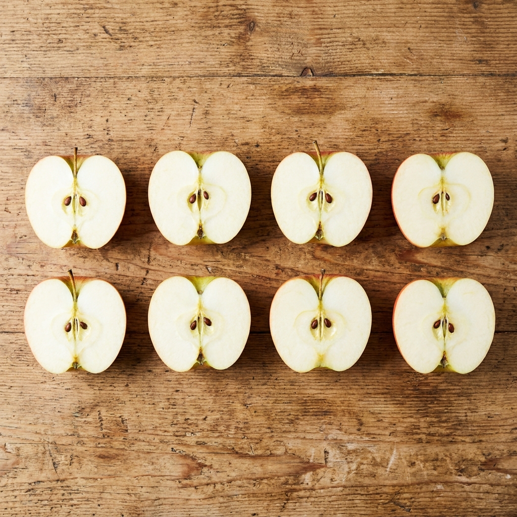 We know that division helps us find how many equal groups fit into a total amount. A farmer has 4 whole apples. He wants to.