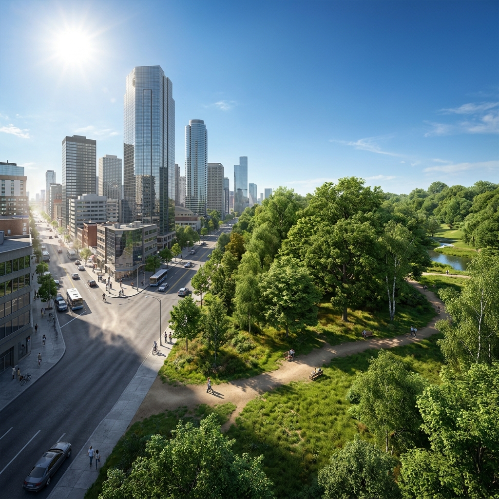 Pavement in cities absorbs and retains more solar energy than vegetation, which can lead to higher temperatures in urban.