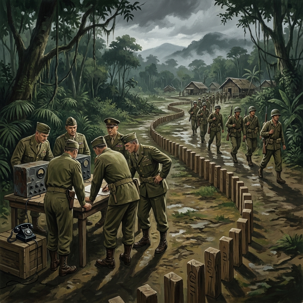 The U.S. sent forces to Vietnam to stop the spread of communism. They followed the domino theory, which was the idea that if.