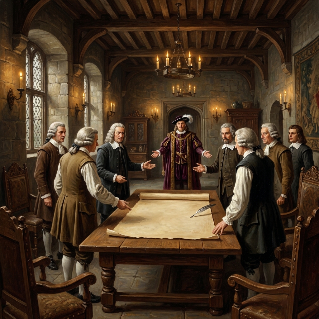 The English Bill of Rights, created in 1689, was a direct result of the Glorious Revolution. It established that the monarch.