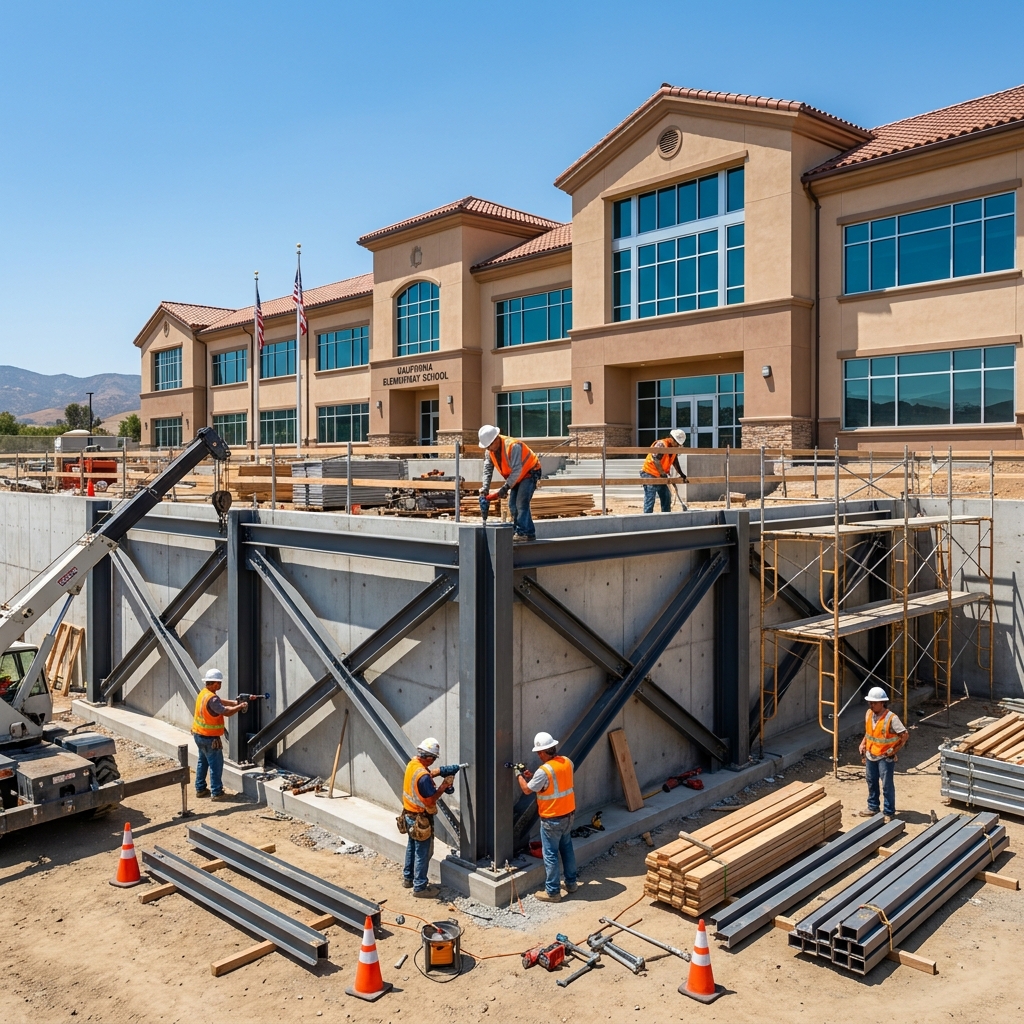 Imagine a school building in California that needs a seismic retrofit to stay safe during earthquakes. Engineers compare two.