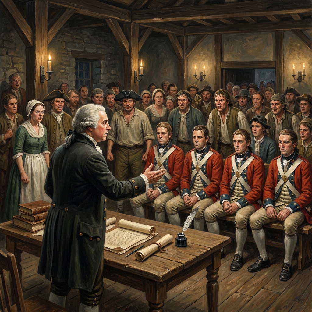 John Adams was a lawyer who believed in the rule of law. Even though he supported the revolution, he defended the British.