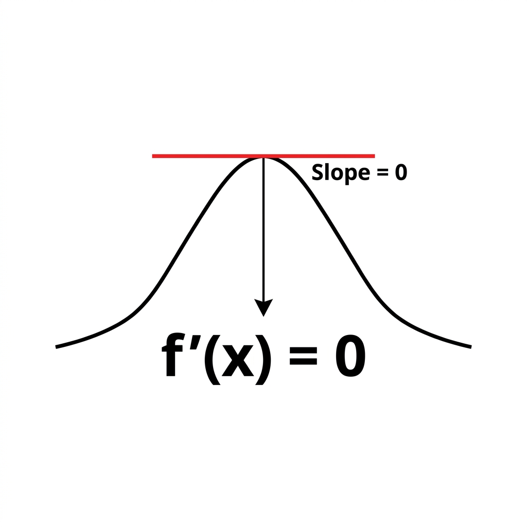 A critical point is a location where the slope of the tangent line is zero. This is where the function stops moving up or.