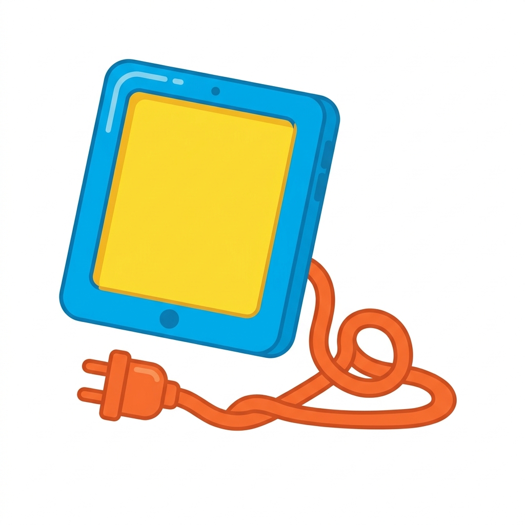 Let us look at the cord. It is not plugged in. This is a hardware problem. We need to fix the cord.