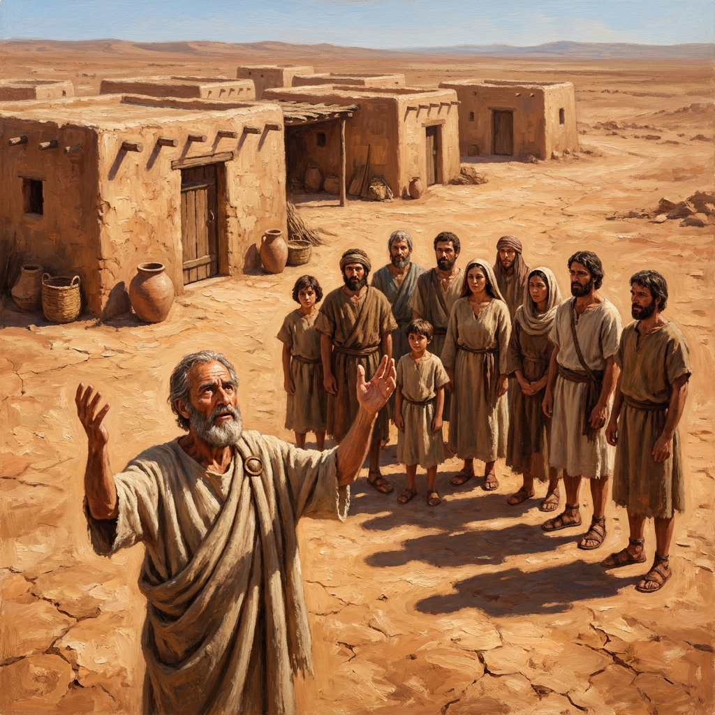 Abraham establishing a covenant is an example of religious identity. It shows a shared belief in one God. This is an example.