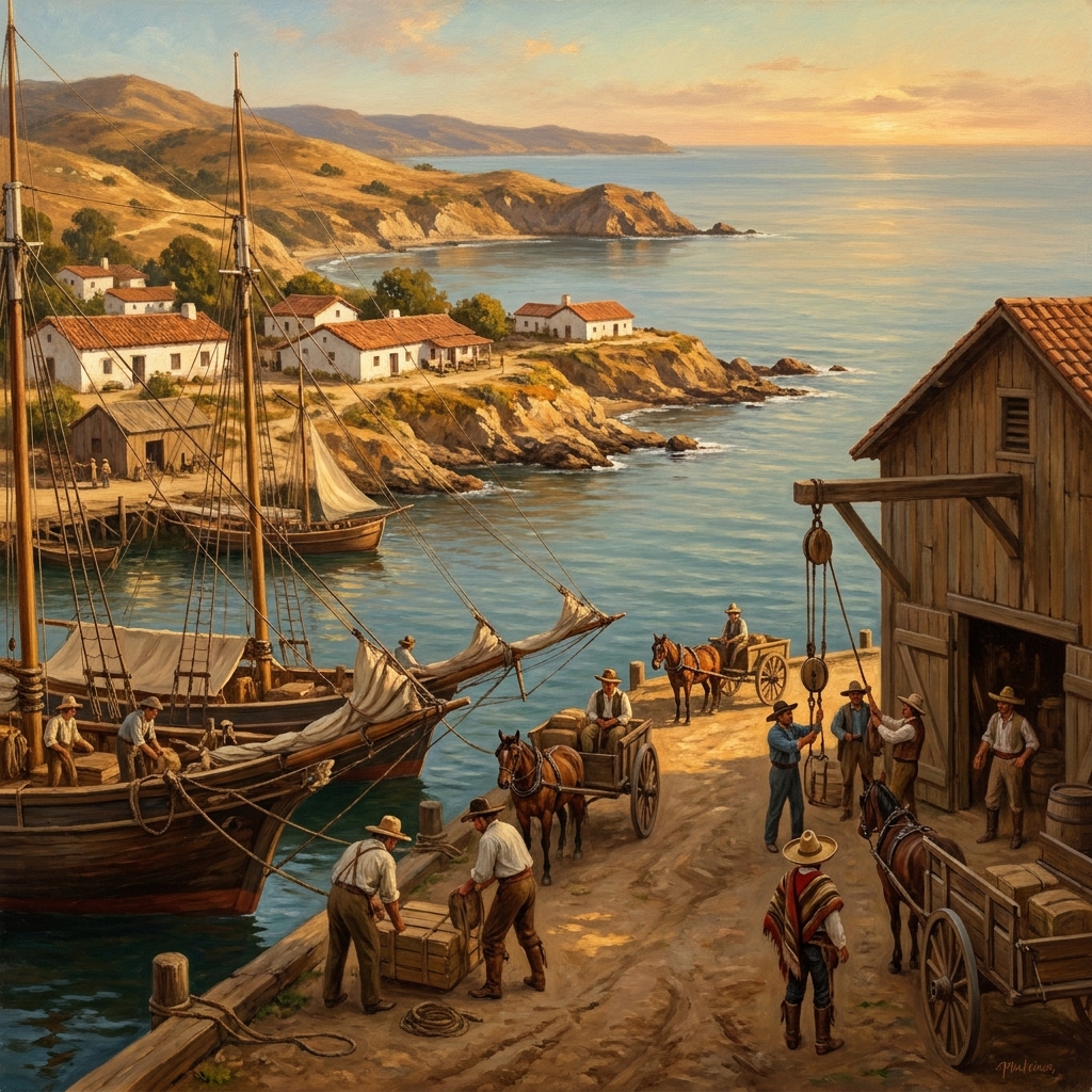 San Francisco Bay is a perfect example of how the Pacific Ocean helps towns grow. The bay provides a natural harbor where.