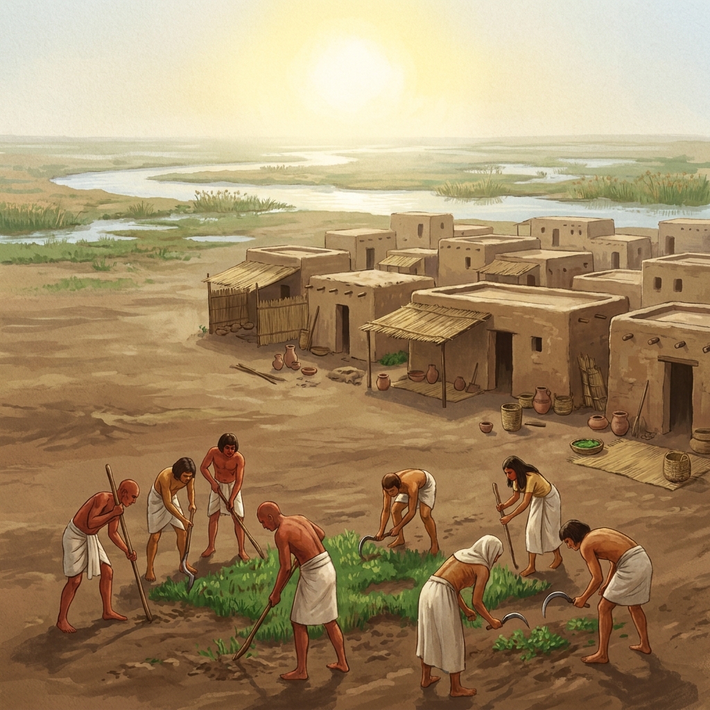 The Nile Delta is a perfect example of a permanent settlement. It is a large, fertile area where the river meets the sea.