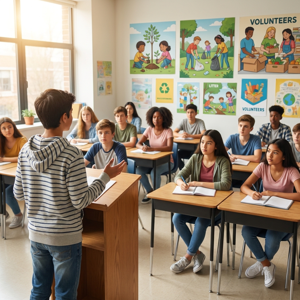 Imagine a speech about requiring 10 hours of community service. A speaker might say: 'Some people argue that students are.