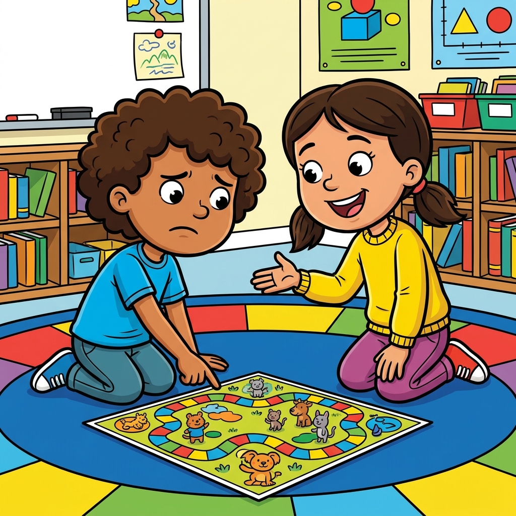 We learned two new words today. We learned fluffy and giant. Asking helps us learn. Now we know more words.