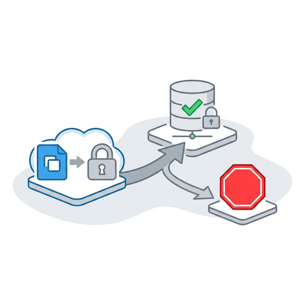 A secure program can be designed with multiple steps to protect data. In one common sequence, the program first encrypts a.