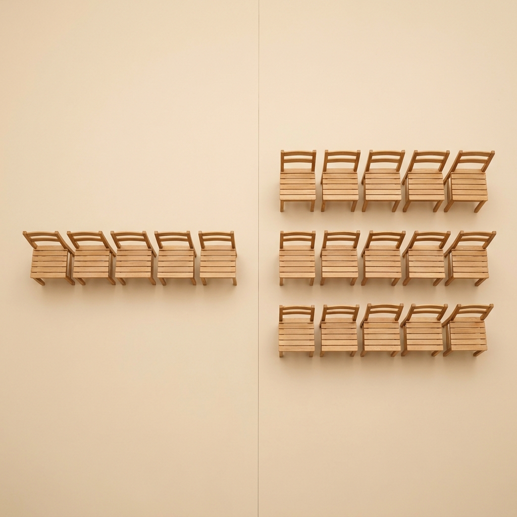 Now let's look at arrays. An array is a set of objects arranged in equal rows and columns. Imagine a classroom with 1 row of.