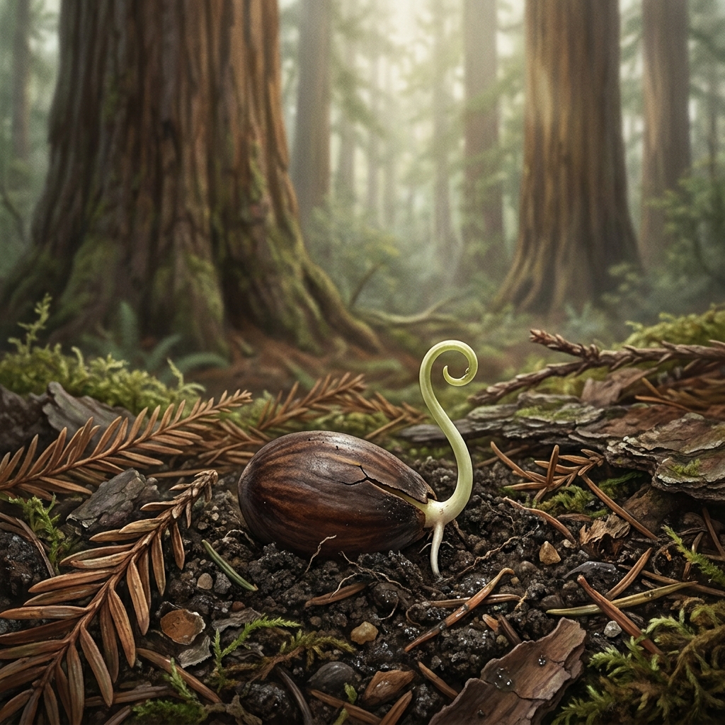 In the California Redwood forests, tiny seeds grow into massive trees. This growth requires millions of cell divisions. As.