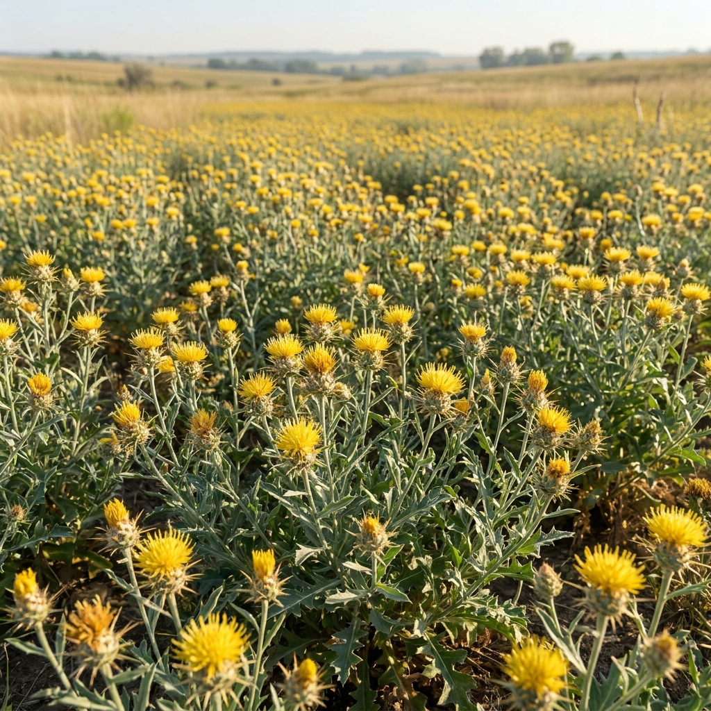 In a local grassland, yellow starthistle is an invasive plant. We want to reduce its density. We decide to introduce a.