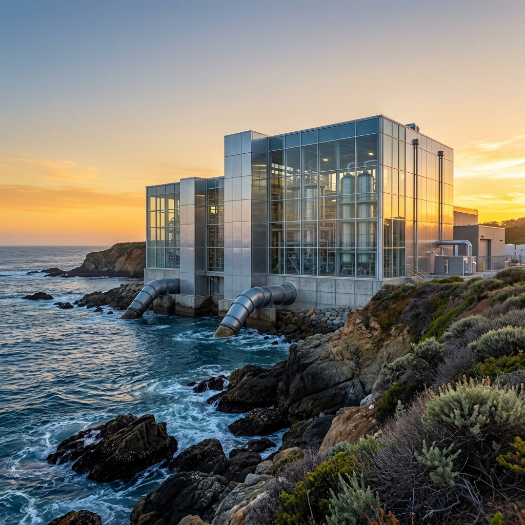A California water agency wants to build a new desalination plant. They use a computer model to see how it will affect local.
