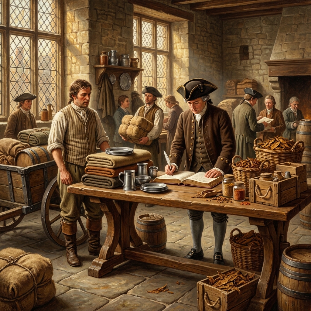 Mercantilism is a philosophy that focuses on national wealth. In the 1700s, a nation might put high taxes on imported goods.