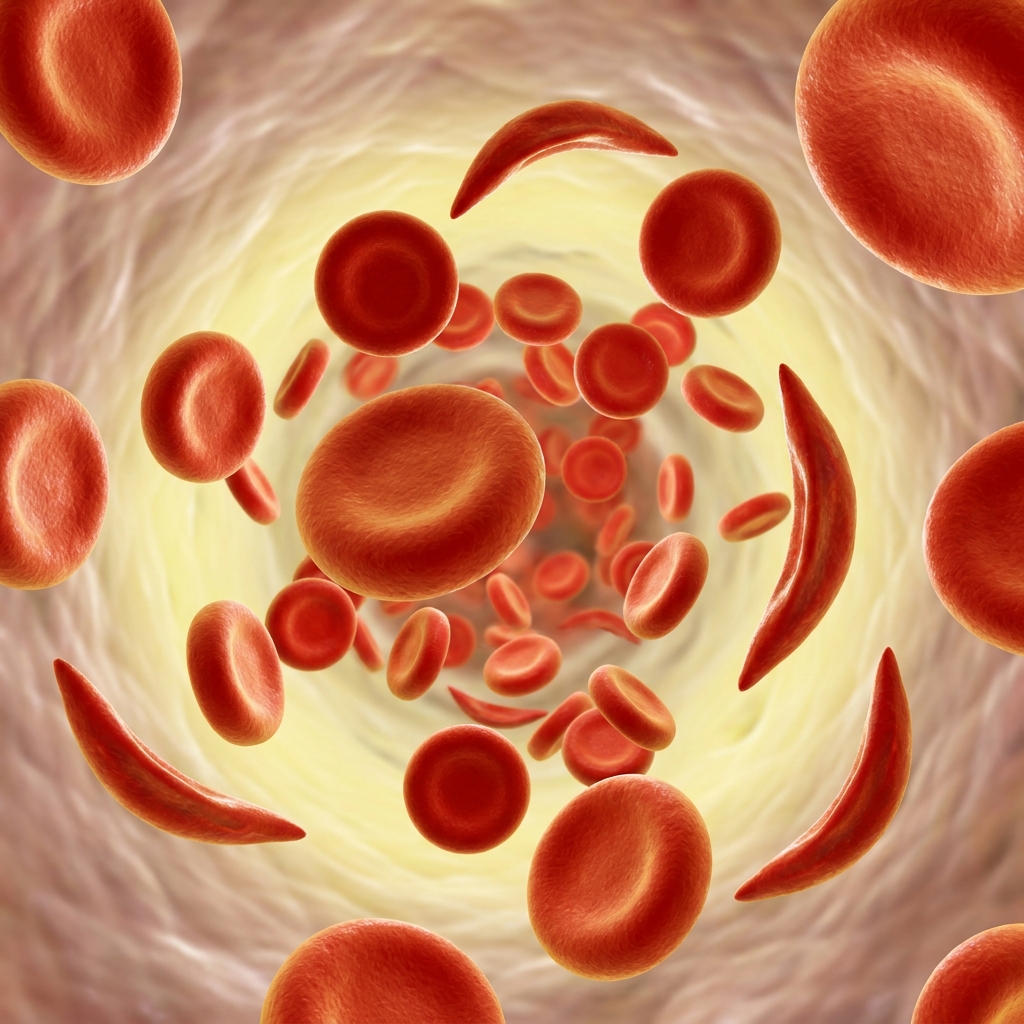 Sickle cell anemia is a harmful mutation. It changes the shape of red blood cells, making it hard for them to carry oxygen.