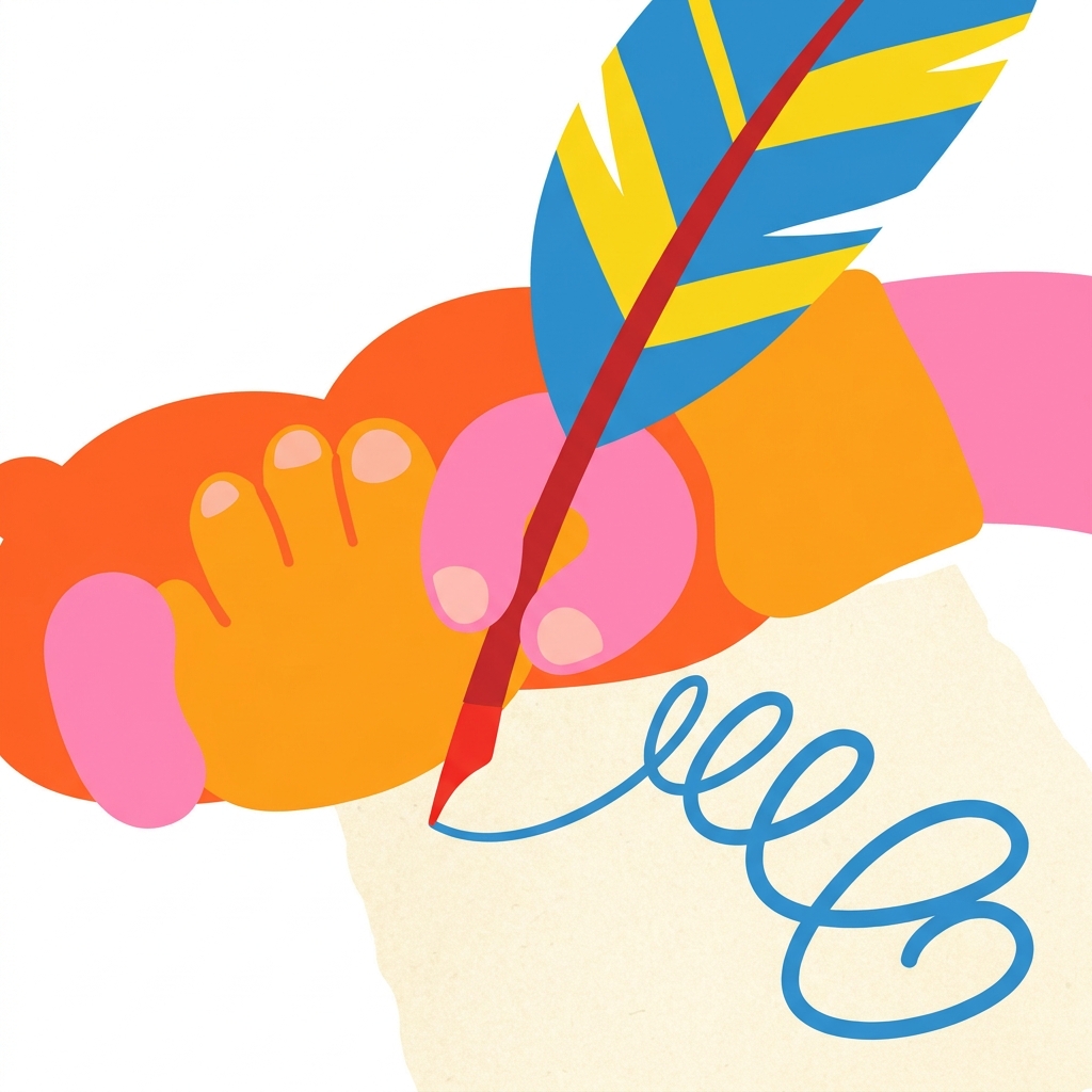 Let us look at the pen. It is a tool. We use it to write on paper. It is slow work.