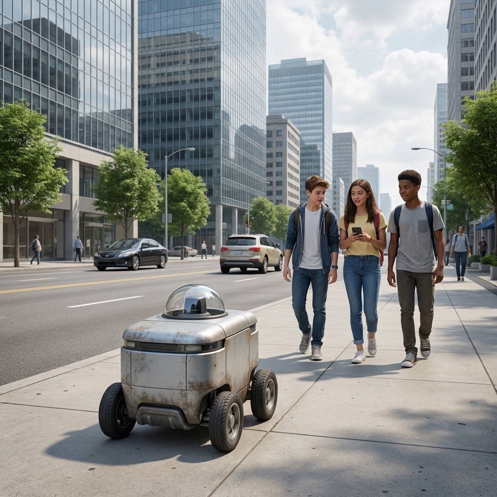 Autonomous delivery robots in urban areas are an emerging technology. They change how people receive packages and reduce the.