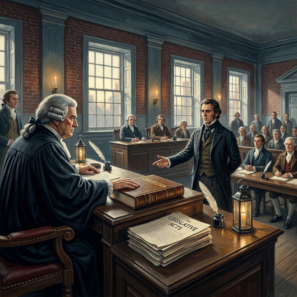 In Marbury v. Madison, the Supreme Court established the power of judicial review. When a law passed by Congress conflicted.