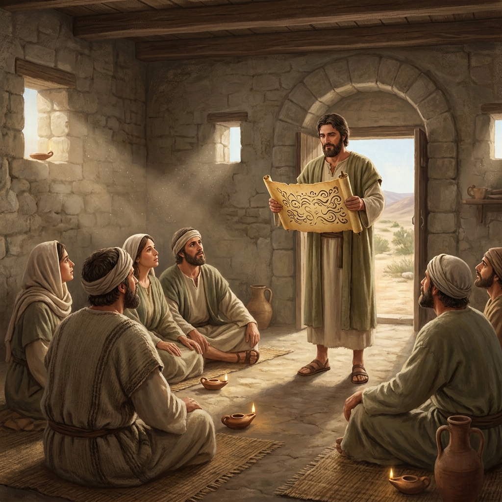 Example one: After the Temple was destroyed, Rabbis became very important. A Rabbi is a teacher and leader who helps others.