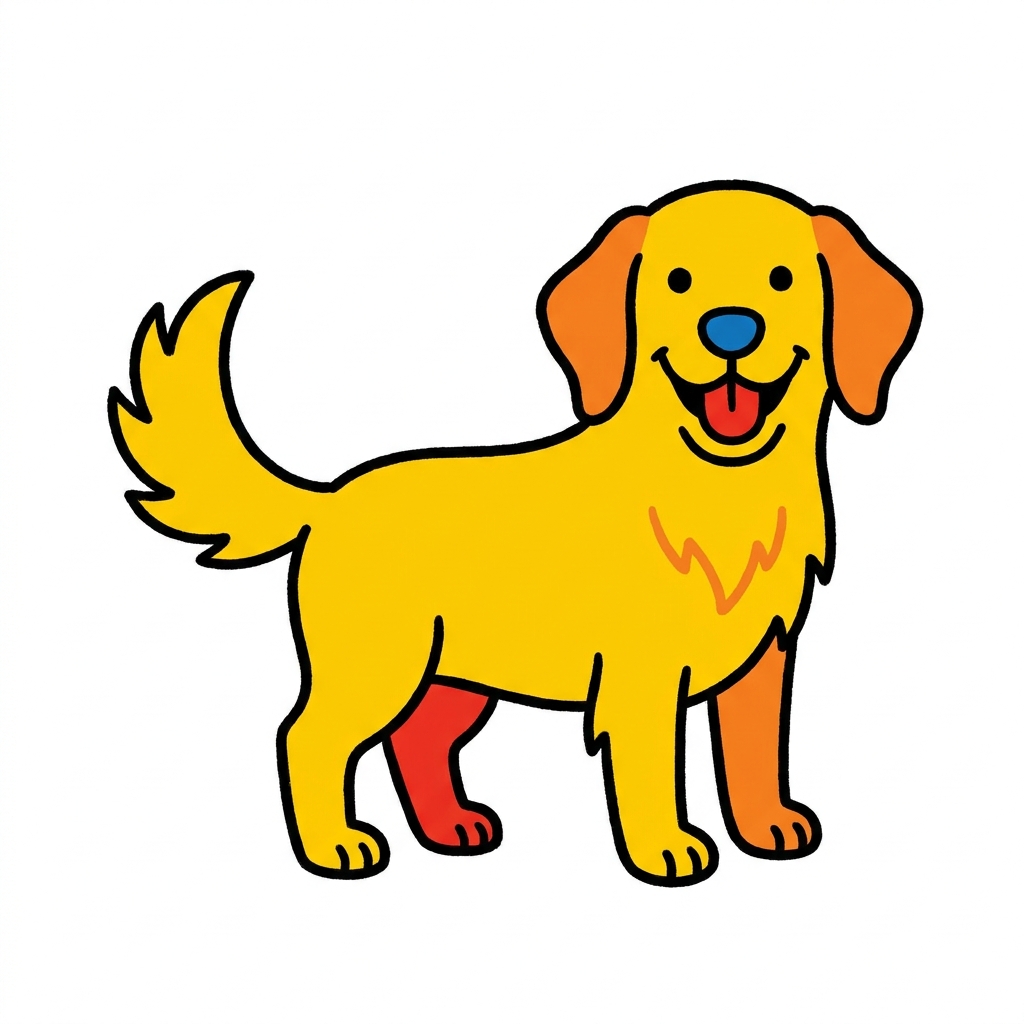 Let us name a topic together. Look at this dog. Say with me, my topic is a dog.