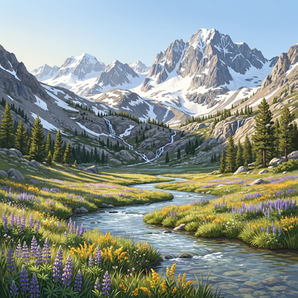 In the Sierra Nevada mountains, snowpack acts like a giant water storage system. When the snow melts, it turns into liquid.