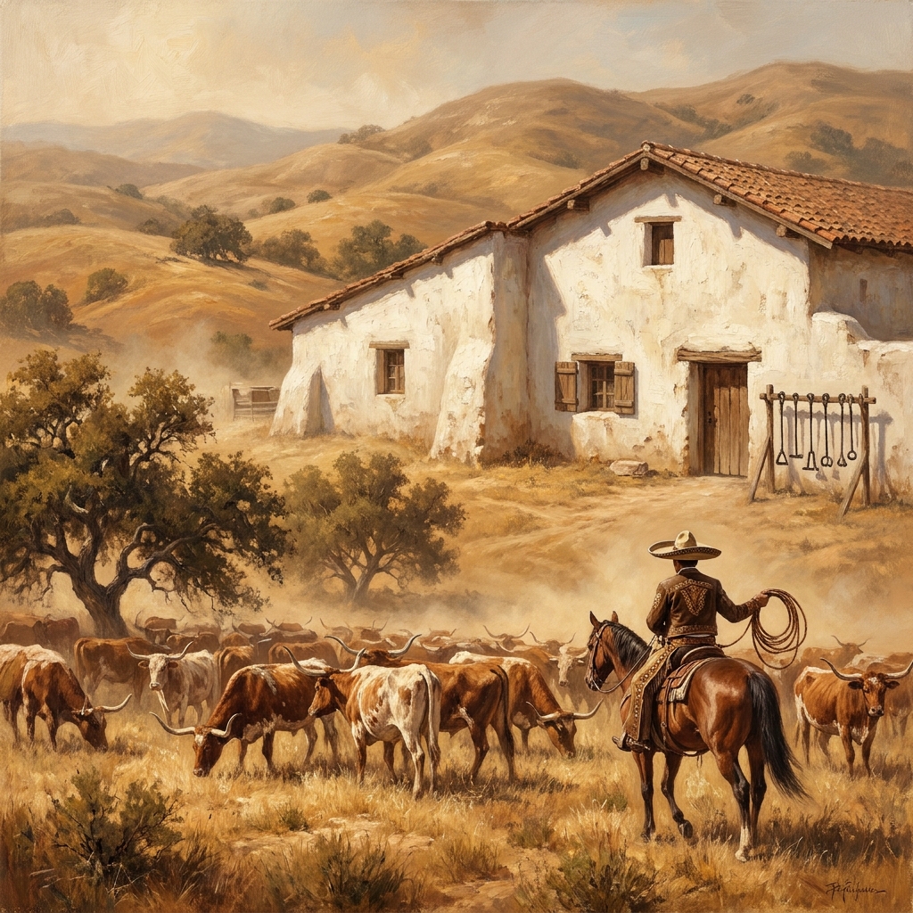 A large rancho is an example of land that was once part of a mission and was then given to a private owner. Because the.