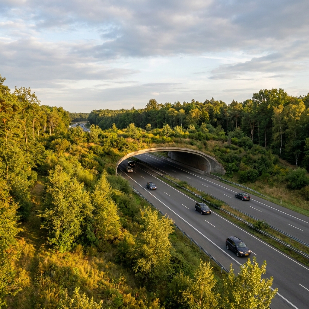 The Liberty Canyon design includes vegetation on the crossing to make it look like a natural extension of the forest. By.