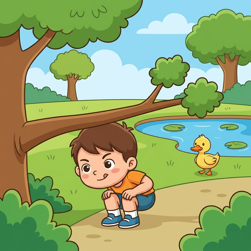 Some words have two ways to use them. A duck is a bird. To duck means to move down fast. Watch me duck under the tree branch.