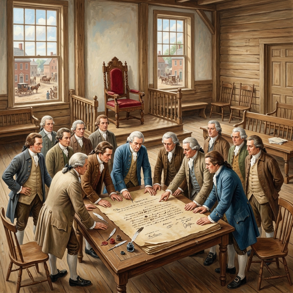 The Declaration of Independence is an example of self-government because it asserts that the people have the right to alter.