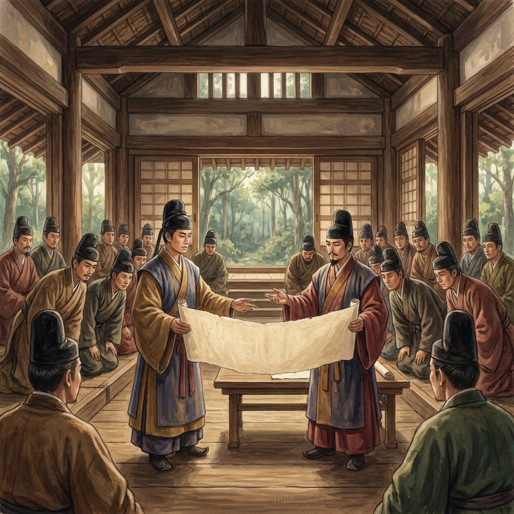 Prince Shotoku introduced the Seventeen-Article Constitution. This document was an example of centralized authority because.