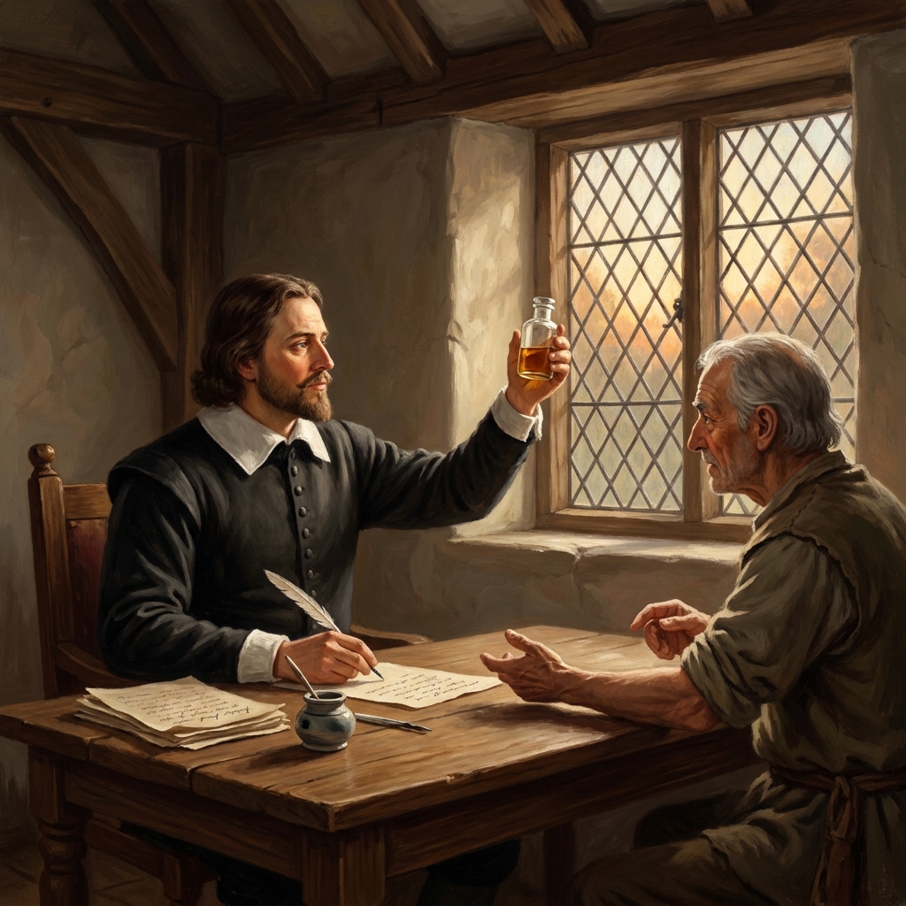 Francis Bacon believed in inductive reasoning. This means he looked at many specific examples, like how medicine helped.