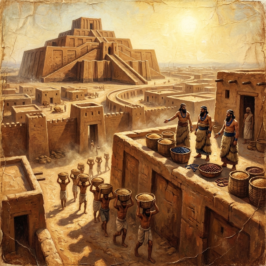 The ziggurat was the heart of the Mesopotamian city. It was a temple where priests managed the city's wealth. Because the.