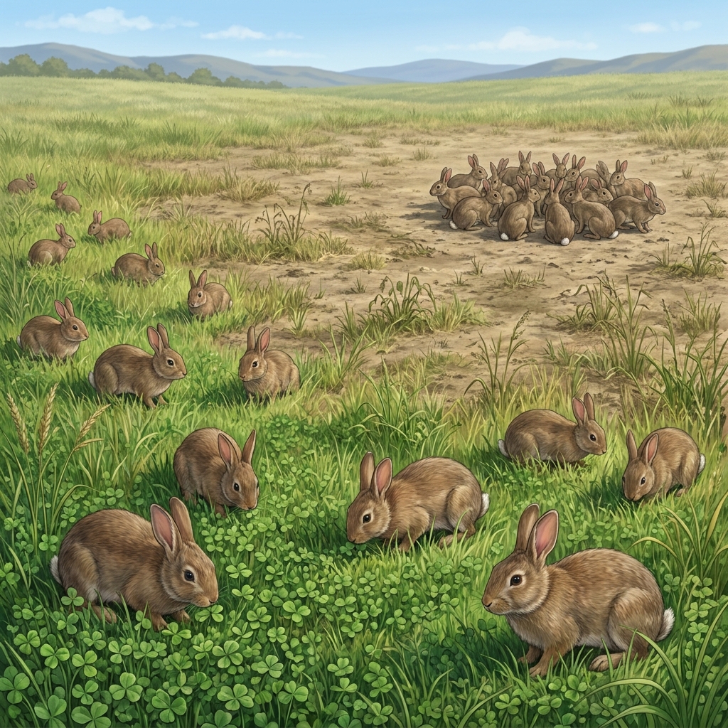 When a population of organisms relies on a specific resource, the amount of that resource determines how many individuals.