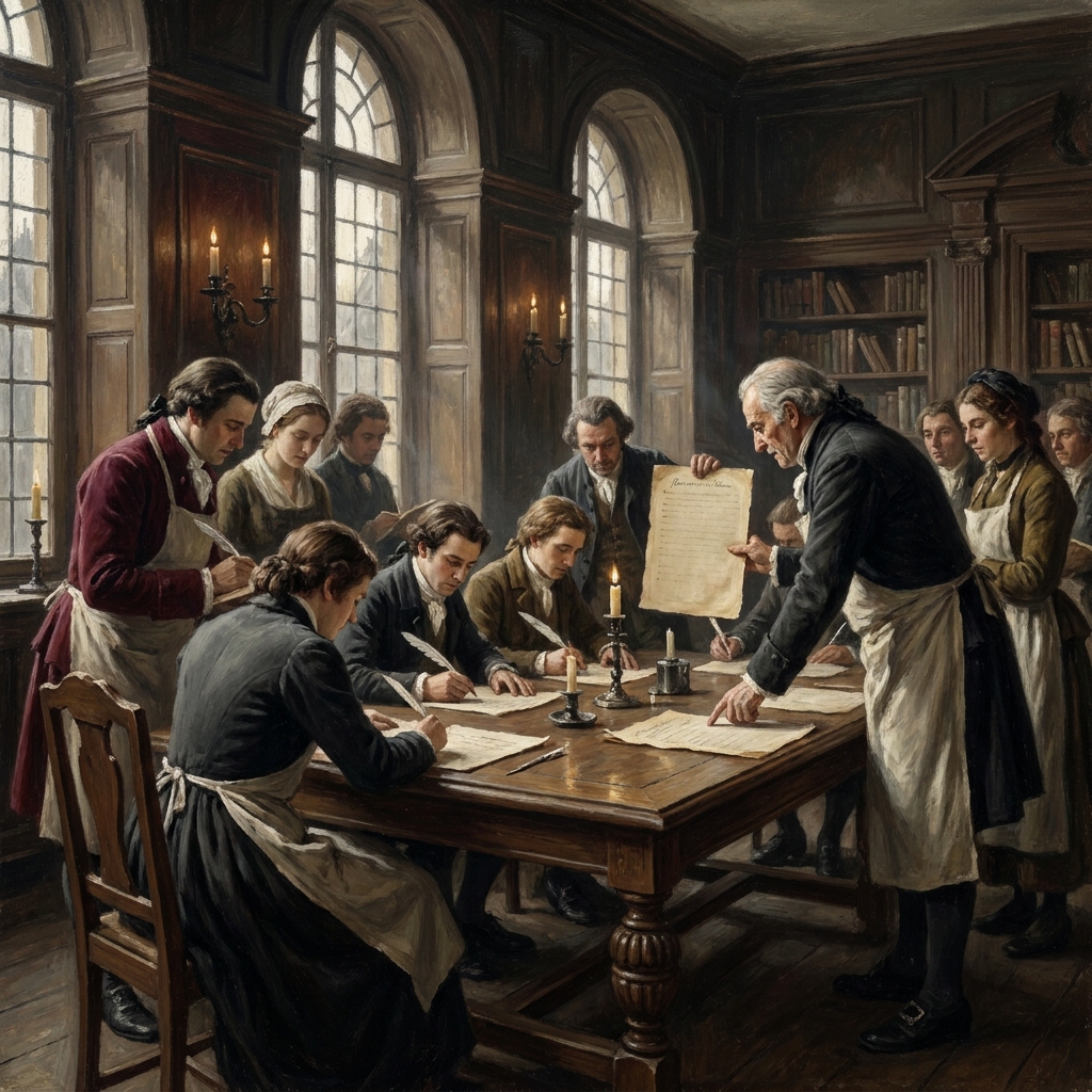 The French Declaration of the Rights of Man is an example because it was written by citizens to declare their natural.