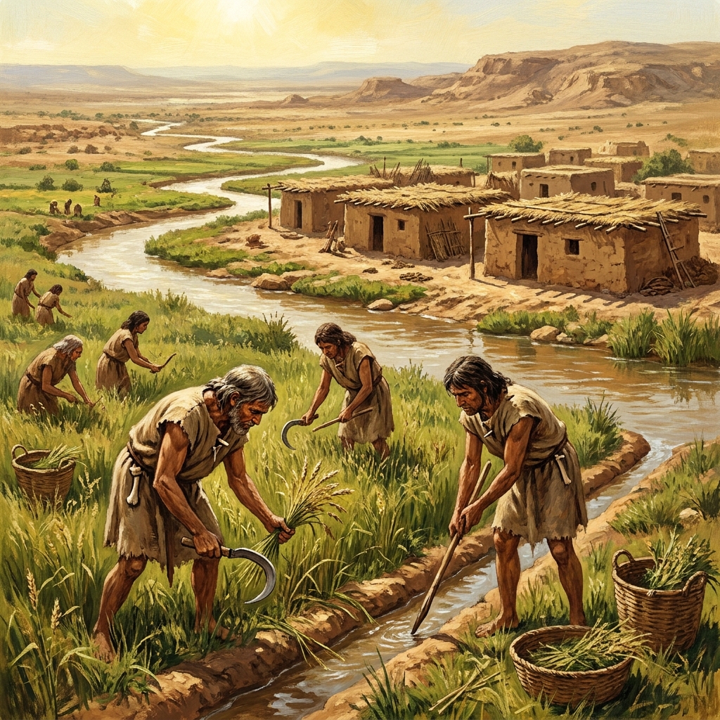 The Tigris and Euphrates rivers created the Fertile Crescent. These rivers flooded the land, leaving behind rich soil that.