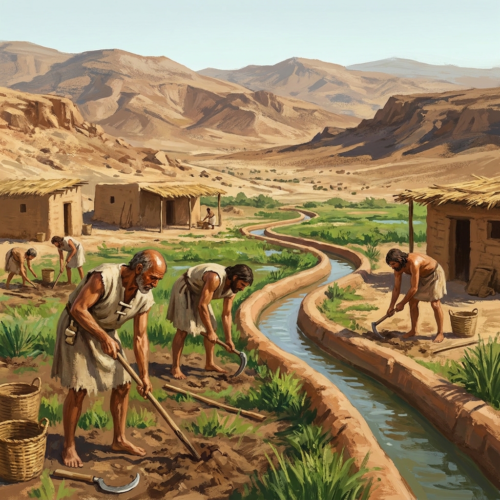 Geography plays a huge role in where people live. An oasis in the desert provides water and shade, allowing plants and.