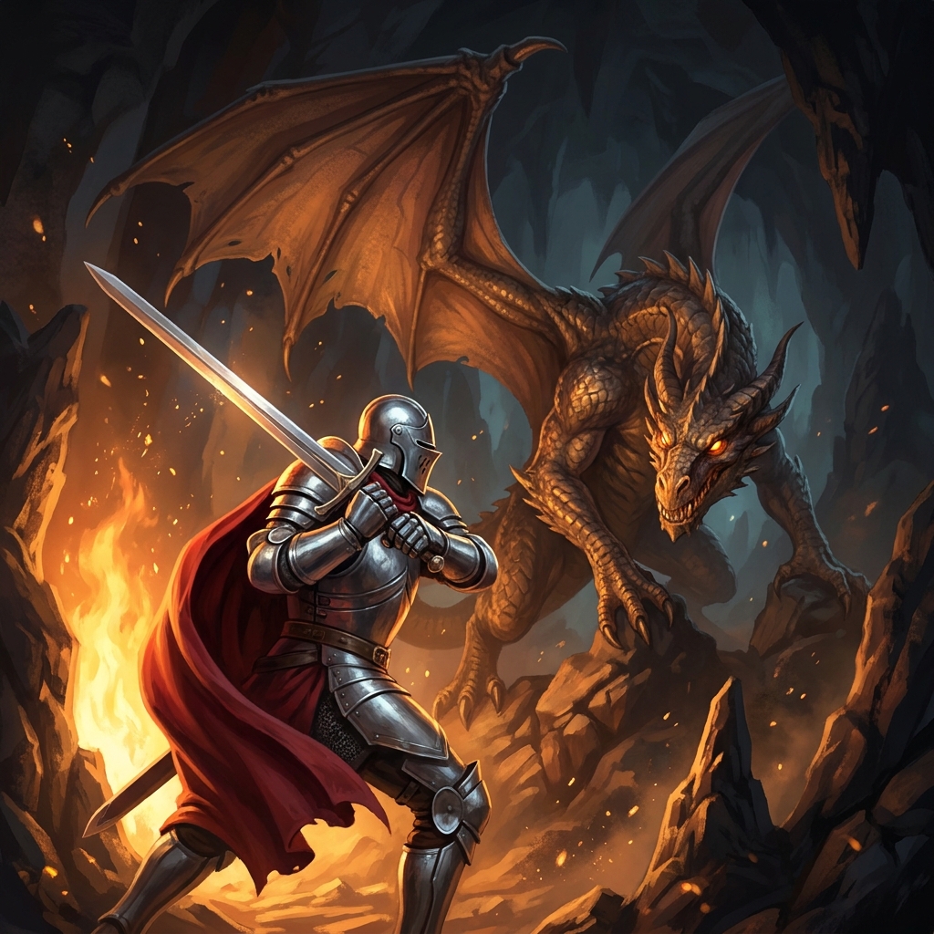 Imagine a poem about a hero fighting a dragon. The presentation plays a loud, crashing sound effect every time the hero.