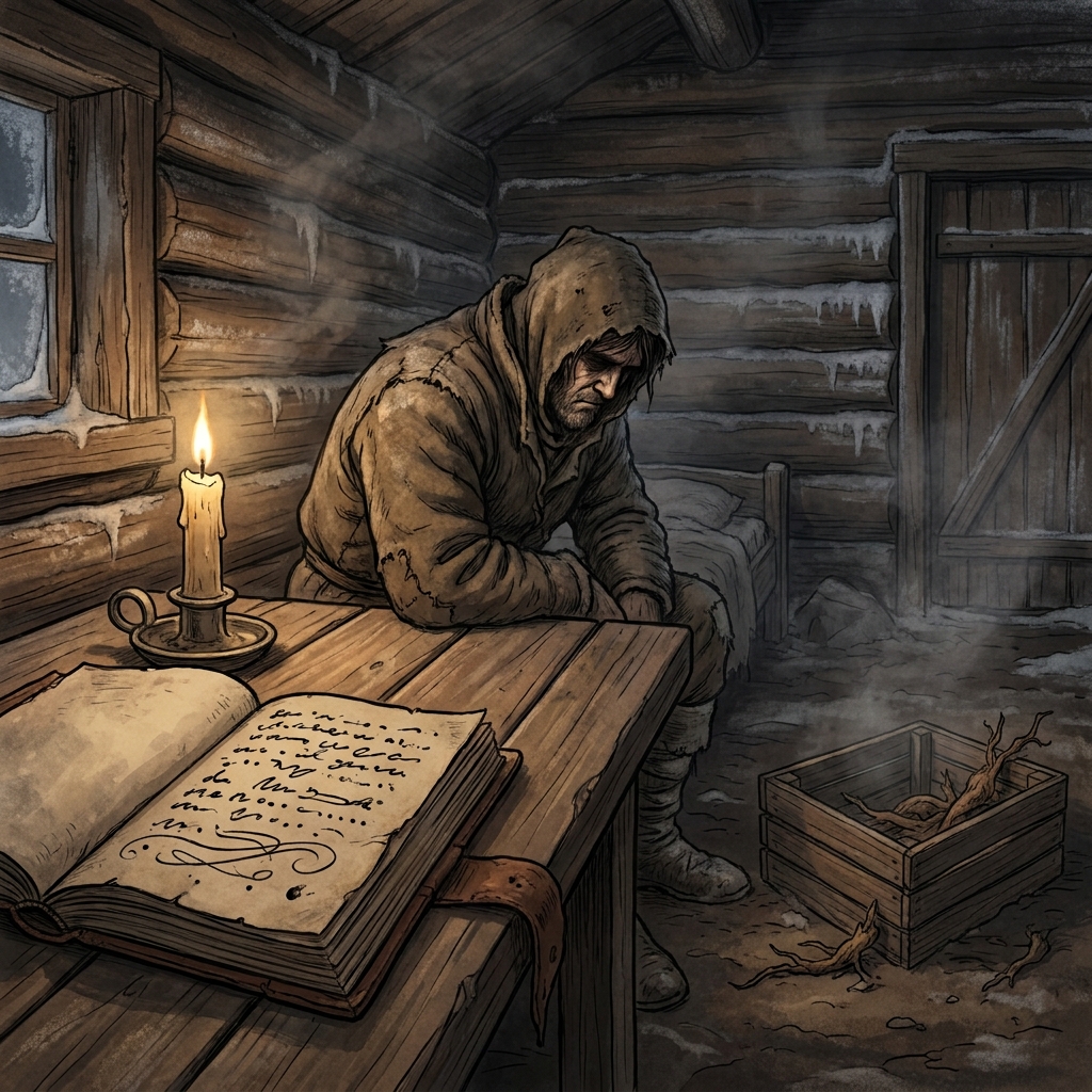 Imagine a diary entry that says: 'Life in the colony was difficult because the winter was harsh and food was scarce.' We.